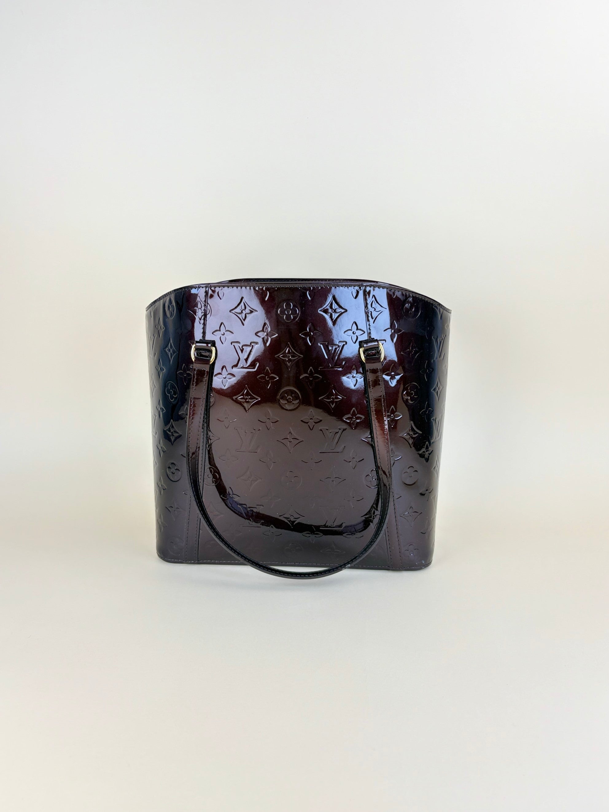 louis Vuitton Amarante monogram vernis Avalon gm