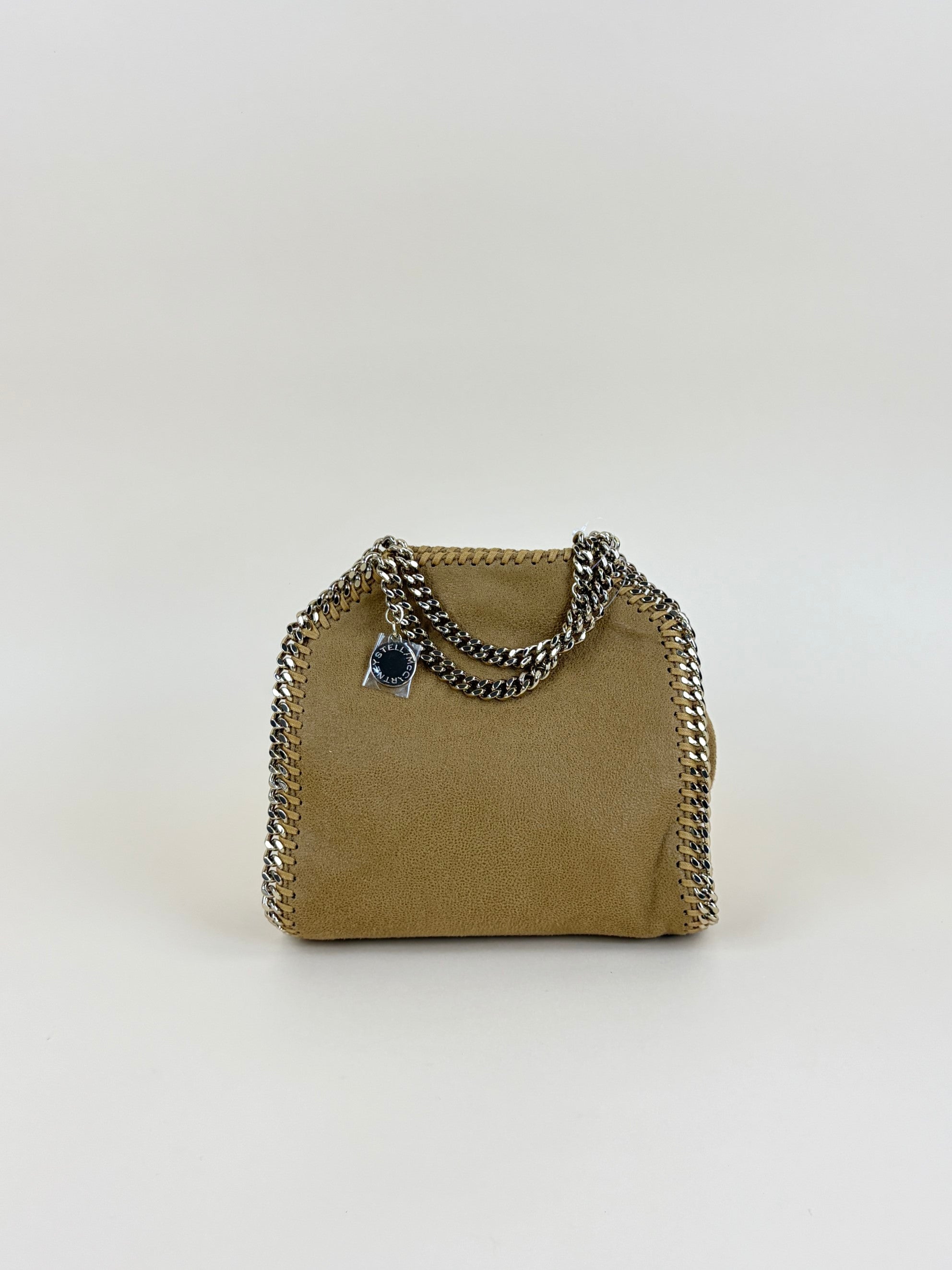 Stella Mccartney Camel Falabella Tiny Tote Bag