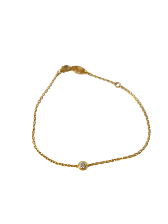 Cartier 18K Yellow Gold Diamond Damour Bracelet-Bracelet-Cartier-The Closet Egypt