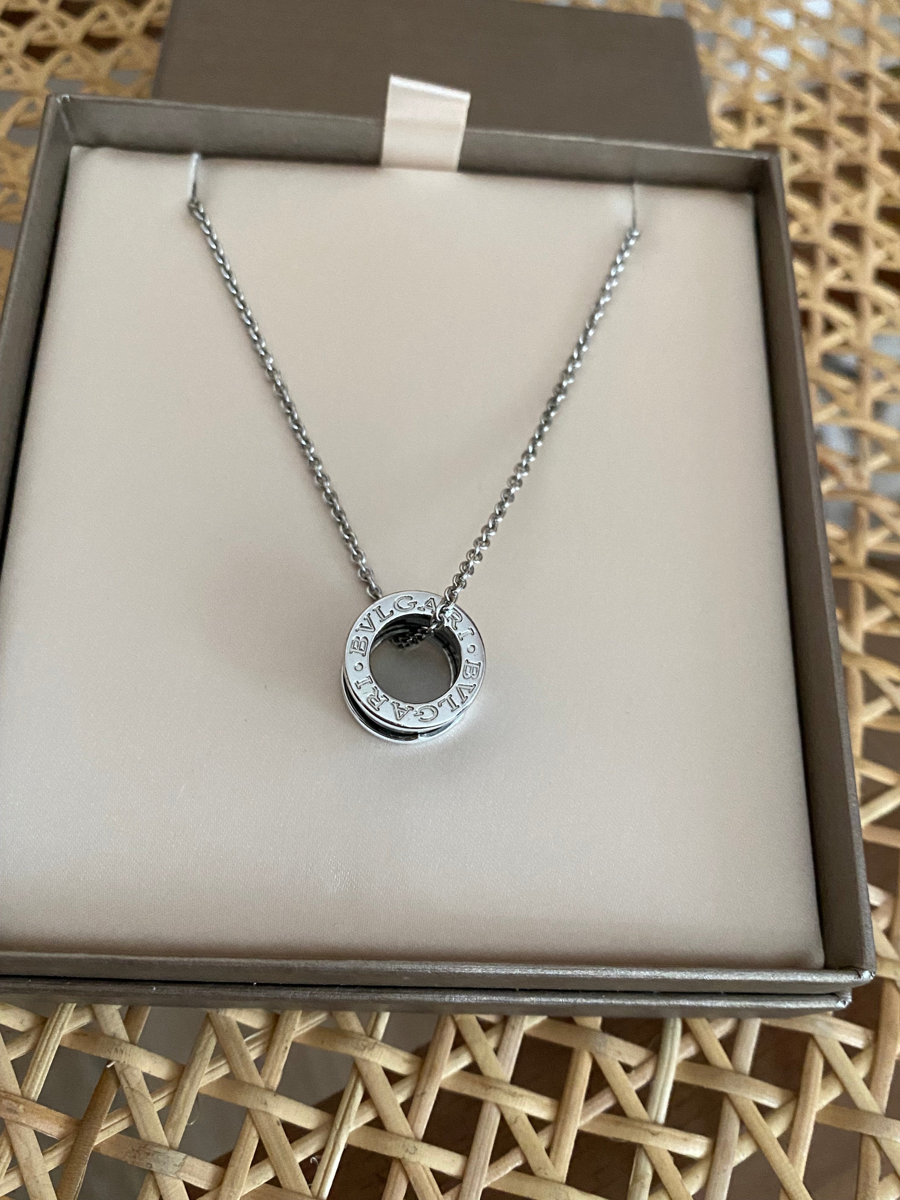 Bvlgari Silver Ceramic Save the Children Necklace-Necklaces-Bvlgari-The Closet Egypt