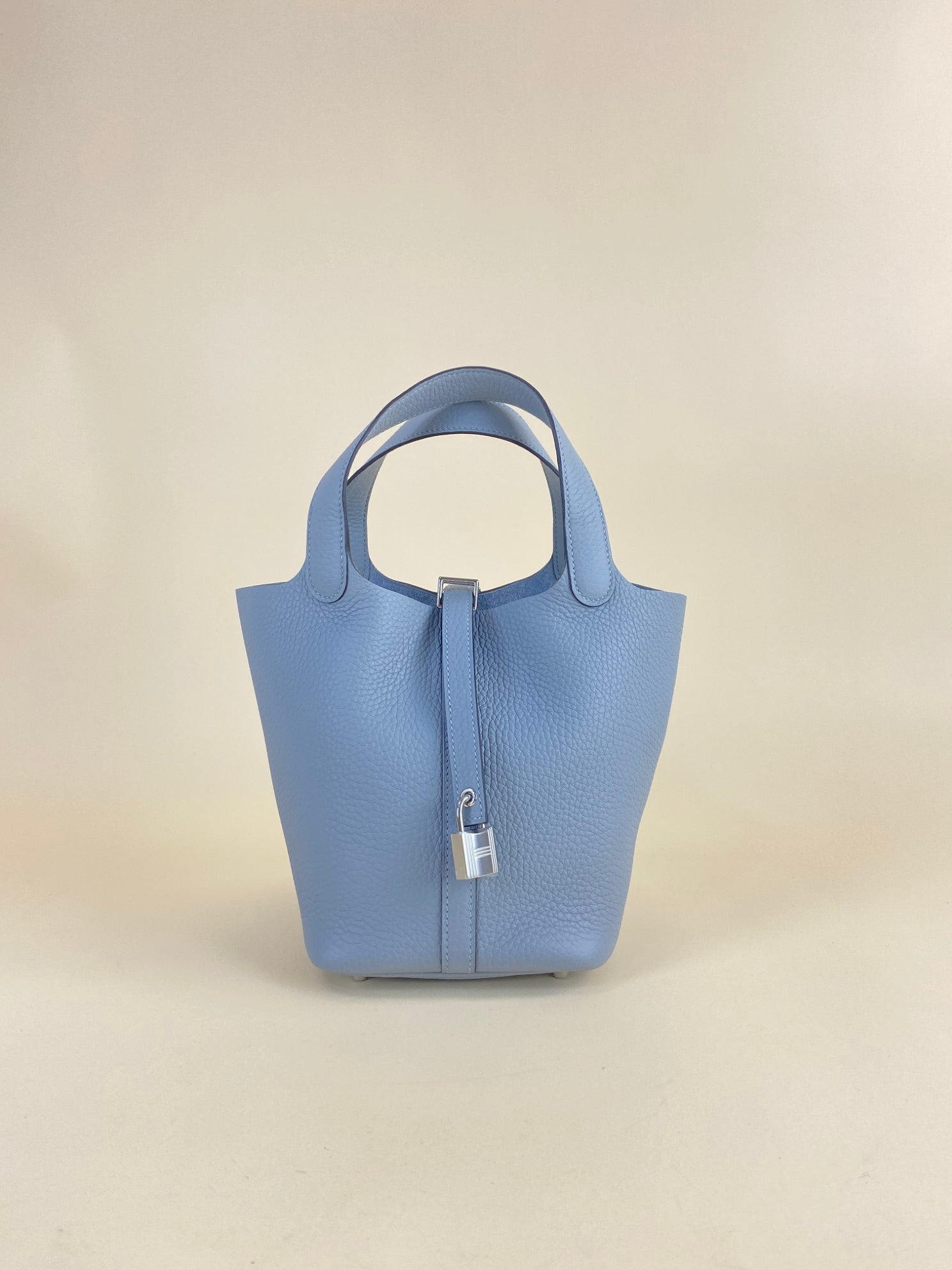Hermes Gris Pantin Picotin Lock 18 Bag