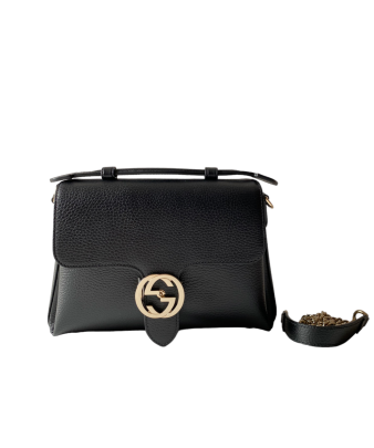 Gucci Black Dollar Interlocking G Top Handle Bag-handbag-Gucci-The Closet Egypt