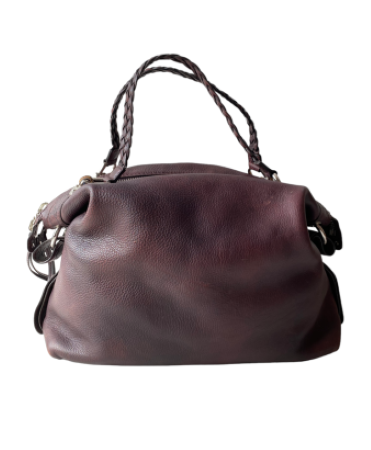 Gucci Burgundy Bamboo Shoulder Bag-handbag-Gucci-The Closet Egypt