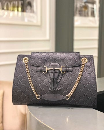 Gucci Black GG Guccissima Emily Large Bag-handbag-Gucci-The Closet Egypt