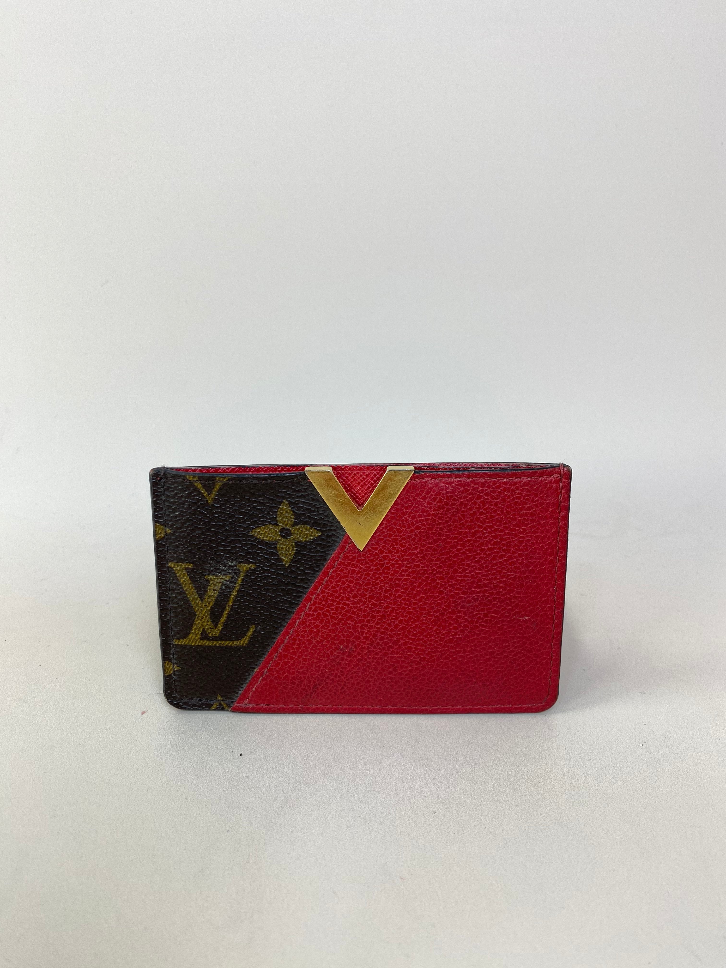 Louis Vuitton Red Monogram Card Holder