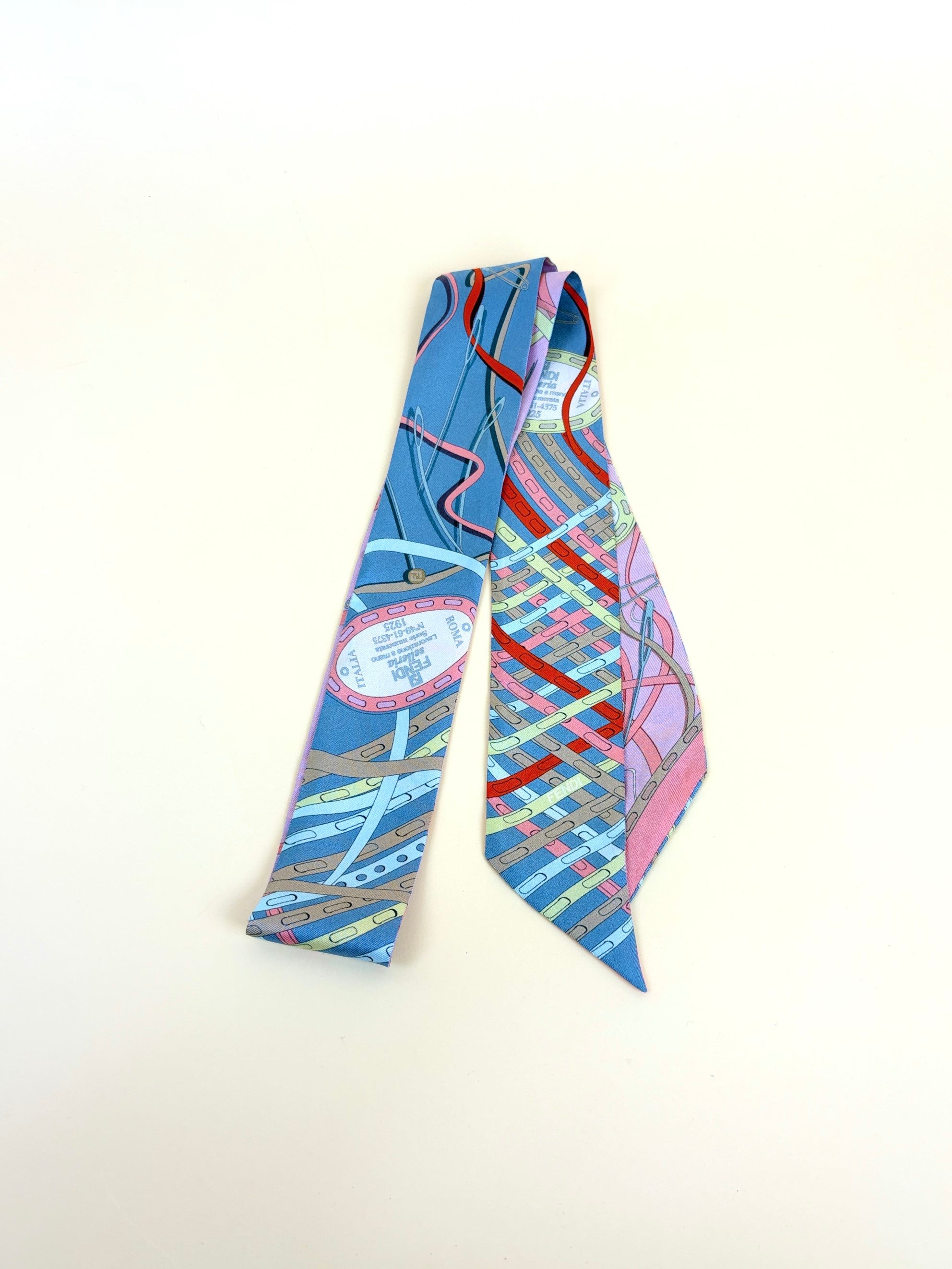 Fendi Multicolor Silk Twilly