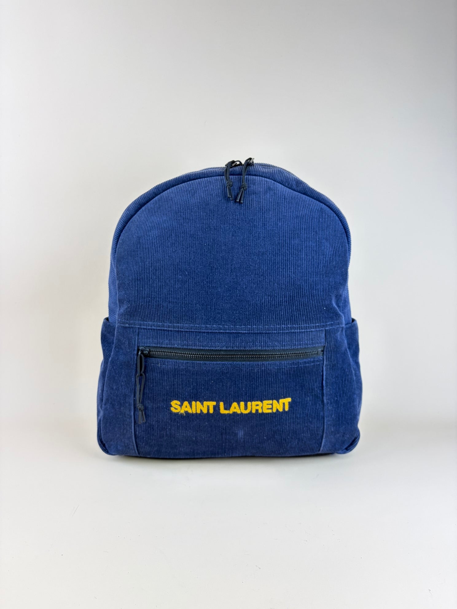 YSL Blue Velvet Backpack Bag