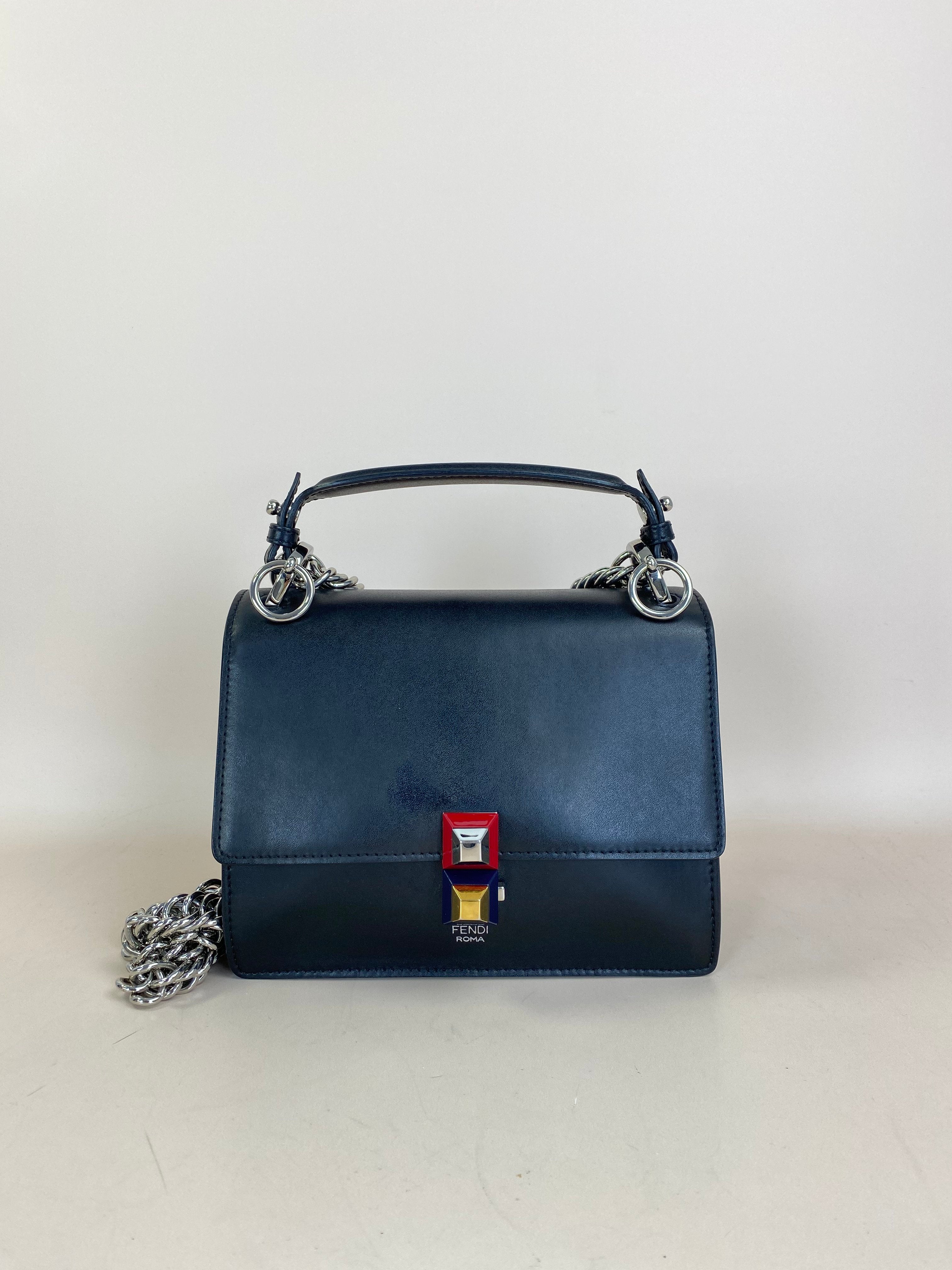 Fendi Black Mini Kan I Shoulder Bag