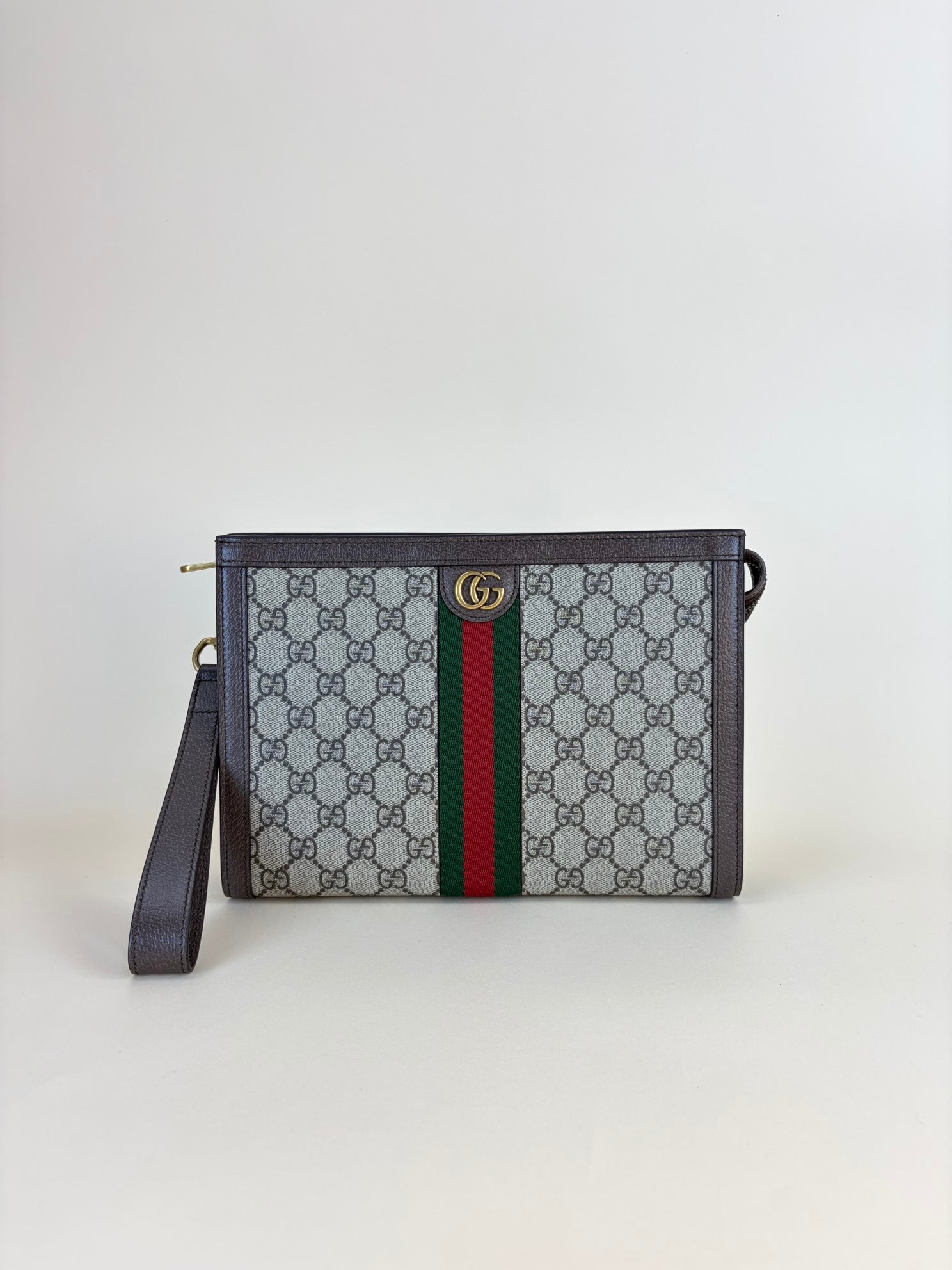 Gucci Ebony GG Supreme Ophidia Small Pouch