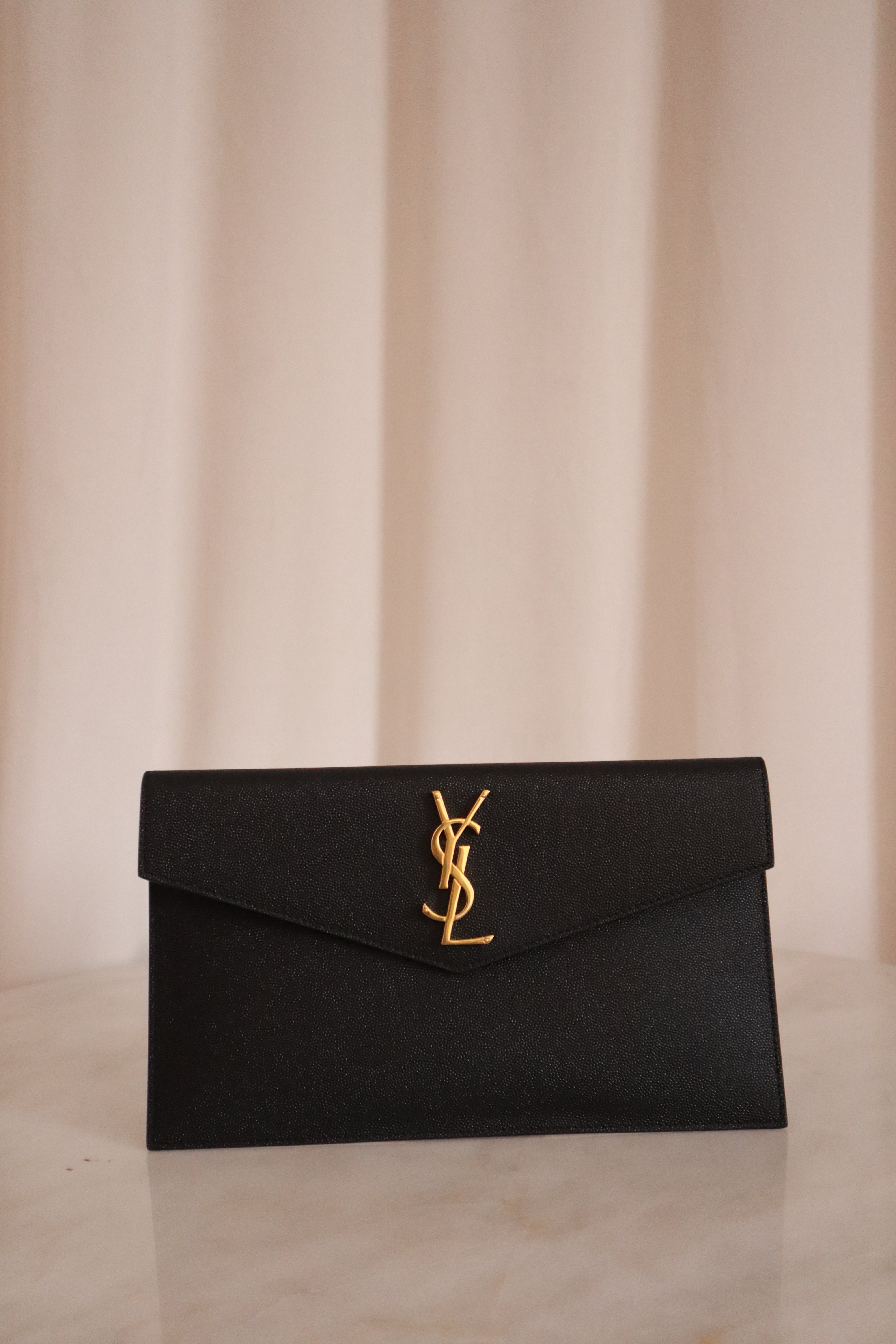 YSL Black Uptown Pouch-Pouch-YSL-The Closet Egypt