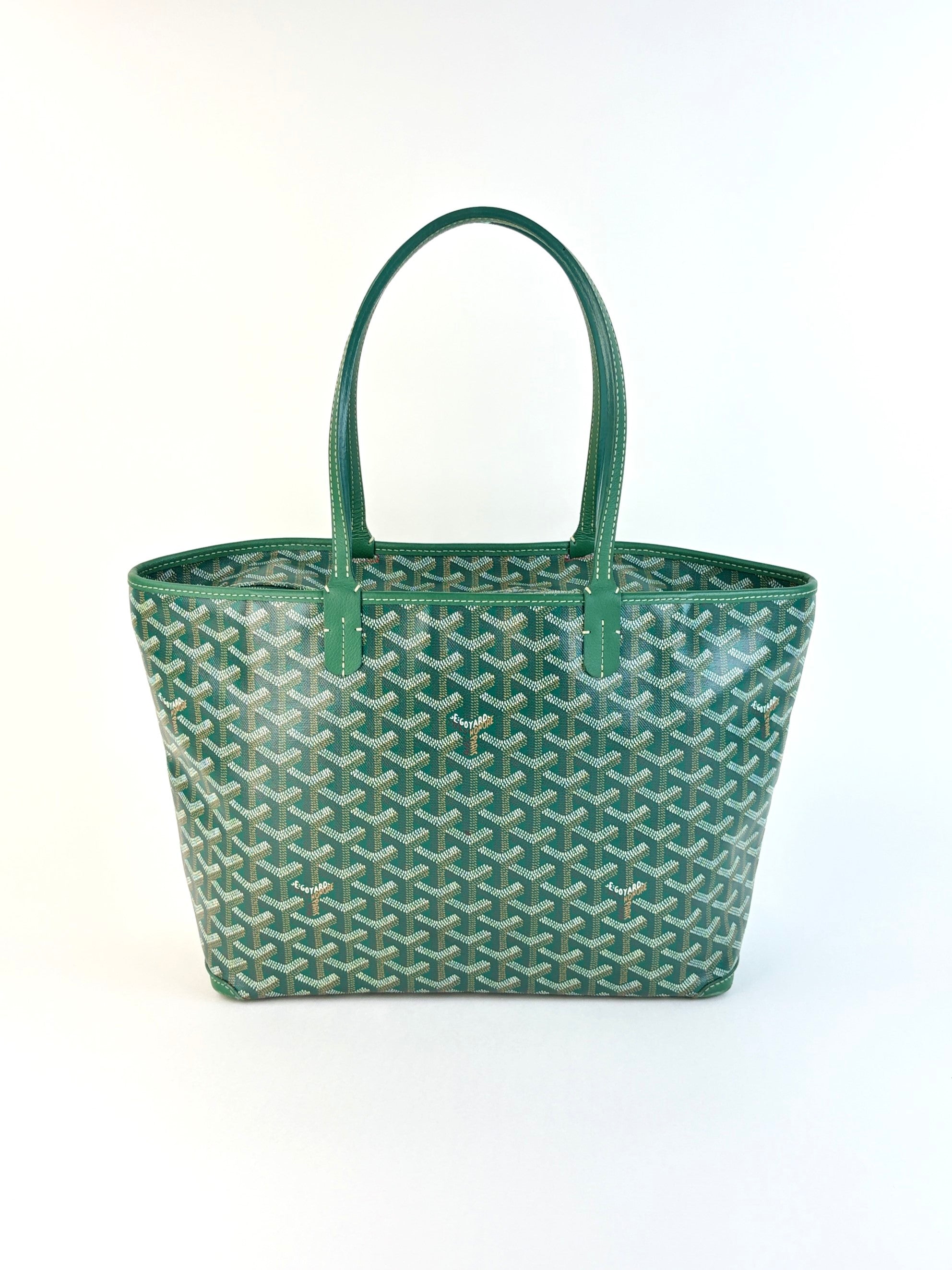 Goyard green Goyar dine Artois pm bag