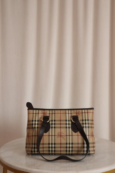 Burberry Bicolor Haymarket Regent Shoulder Bag-handbag-Burberry-The Closet Egypt