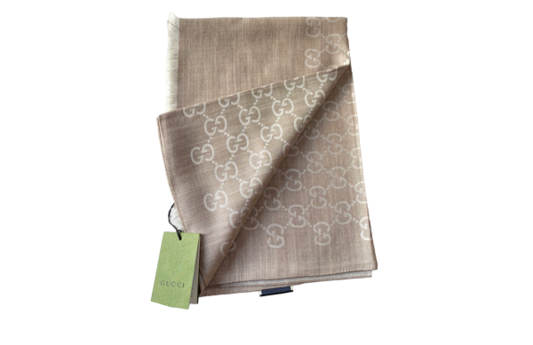 Gucci Light Brown GG Scarf-Scarf-Gucci-The Closet Egypt