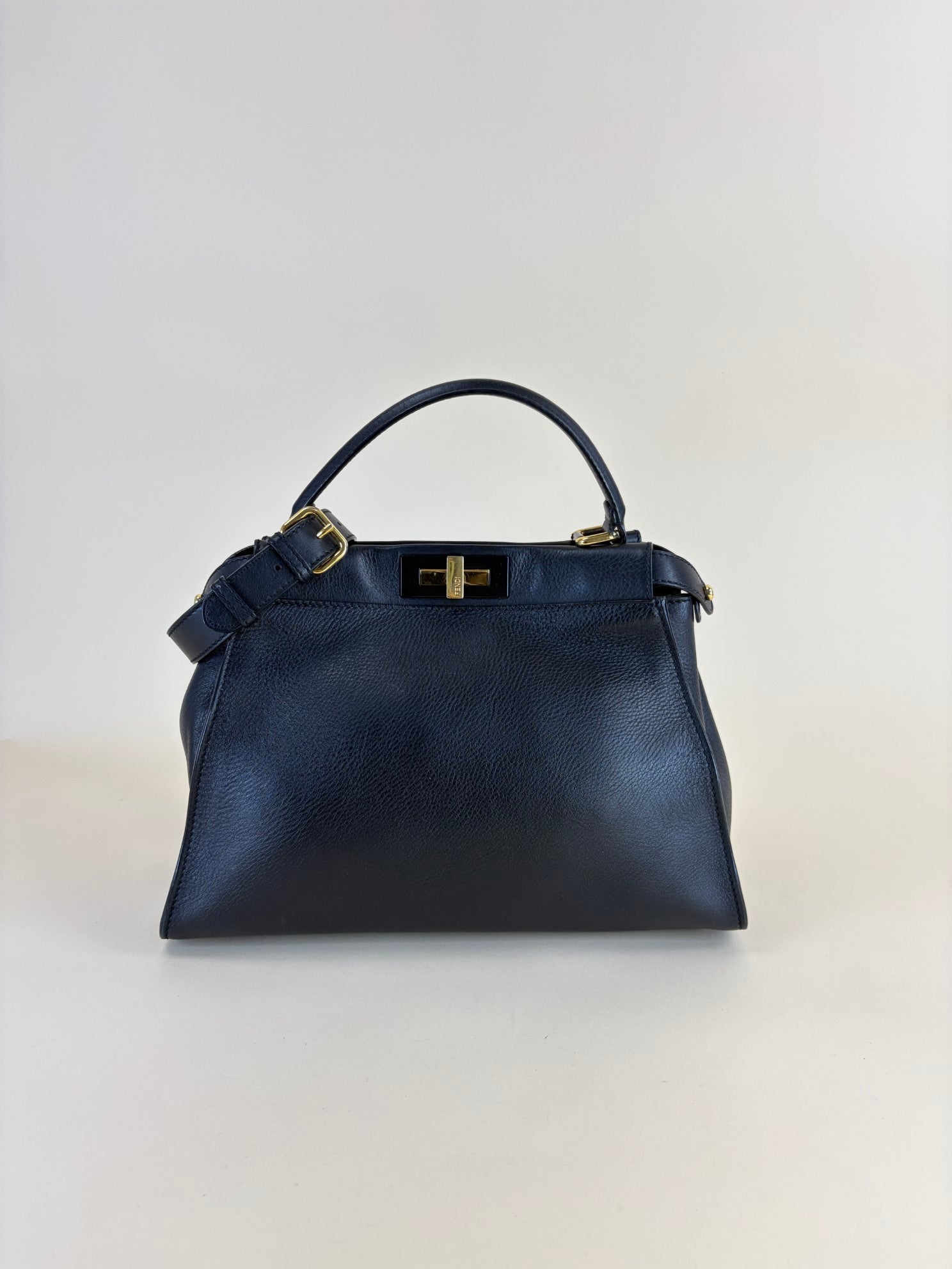 Fendi black Peekaboo leather