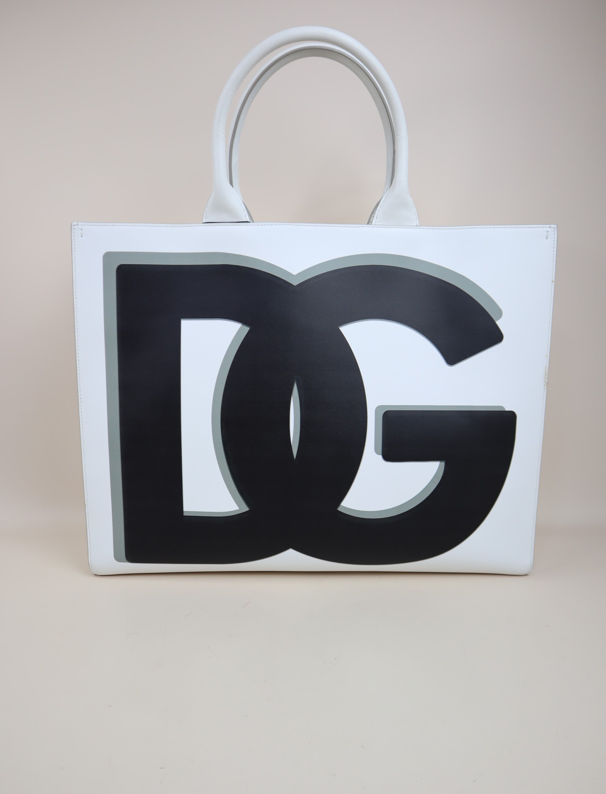 Dolce & Gabbana Bicolor DG Logo Shopper Bag
