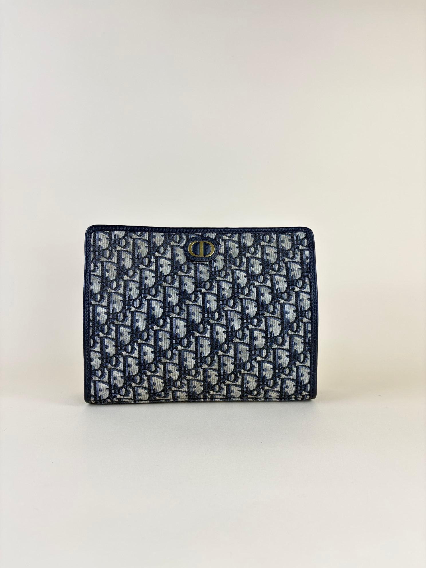Christian Dior blue Montaigne Oblique 30 Pouch