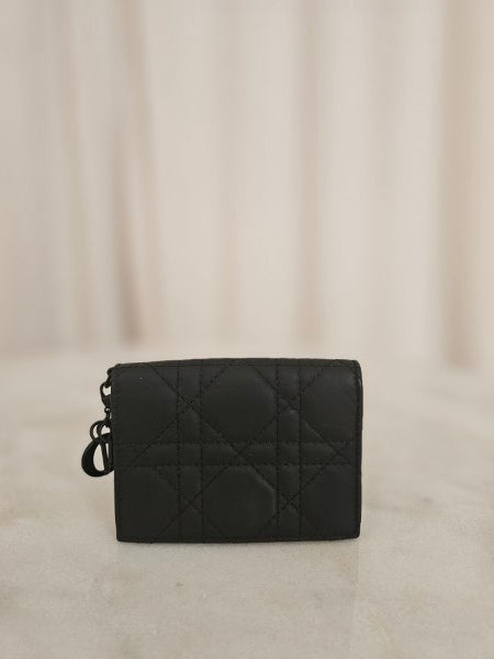 Christian Dior Black Lady Dior Mini Wallet-wallet-Christian Dior-The Closet Egypt