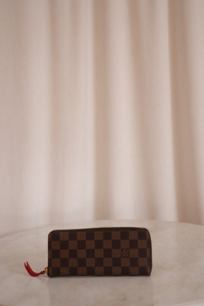 Louis Vuitton Damier Red Clemence Zip Wallet-wallet-Louis Vuitton-The Closet Egypt