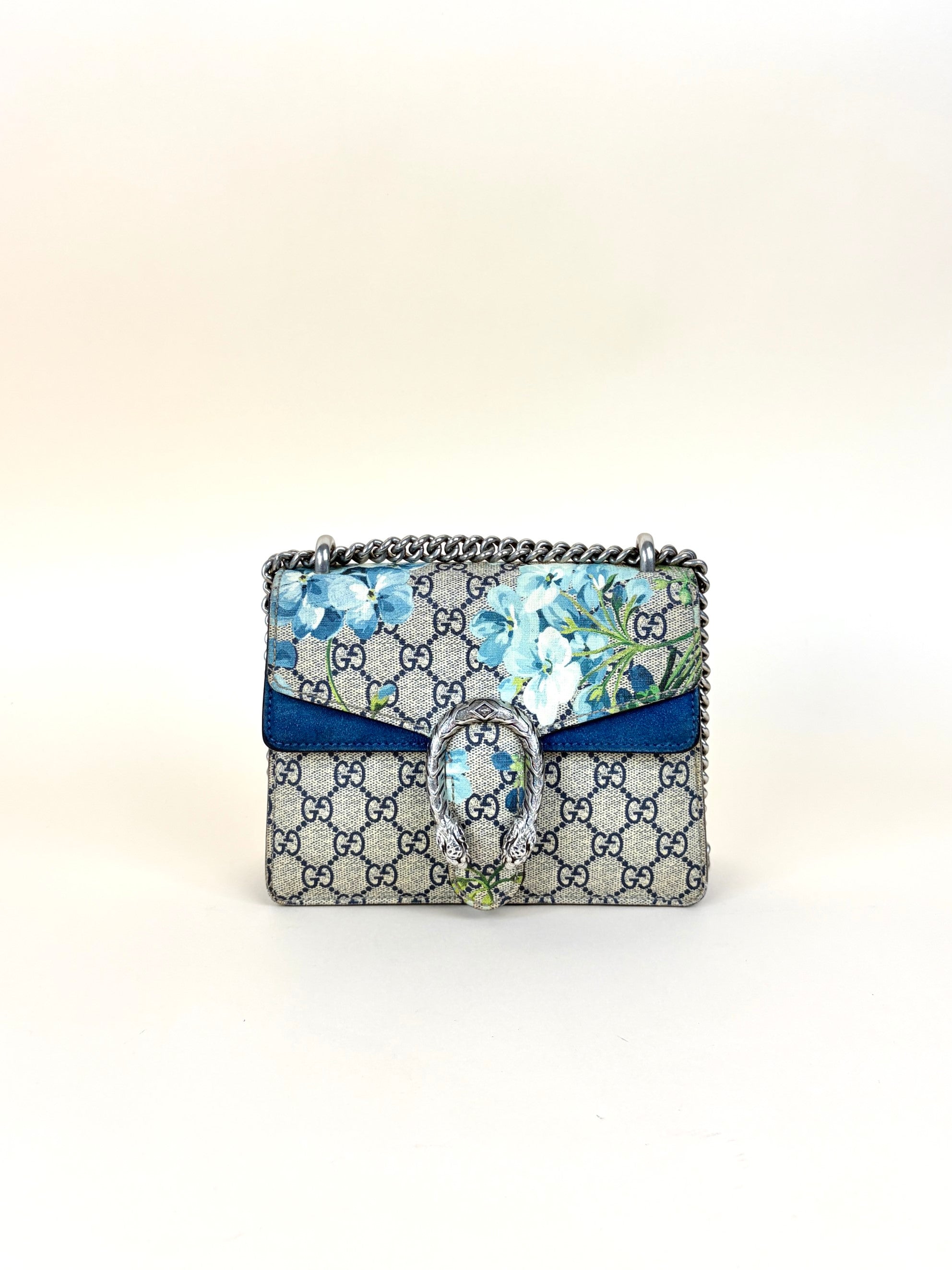 Gucci gg supreme monogram blue florad Dionysus mini