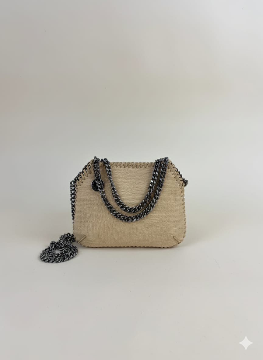Stella Mccartney Beige Nano Falabella Bag