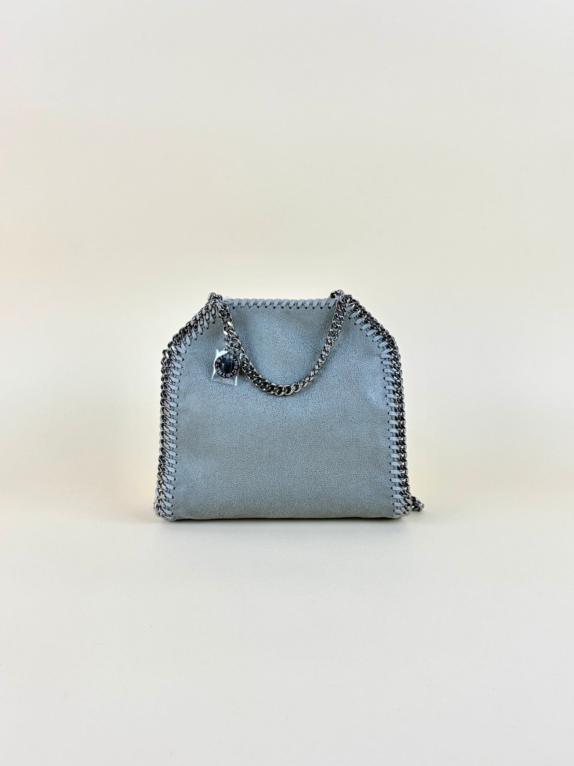 Stella Mccartney Grey Falabella Tiny Crossbody Bag
