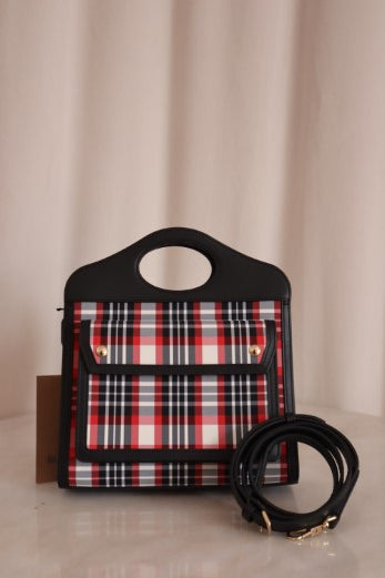 Burberry Bicolor Mini Bucket Tote Bag-handbag-Burberry-The Closet Egypt