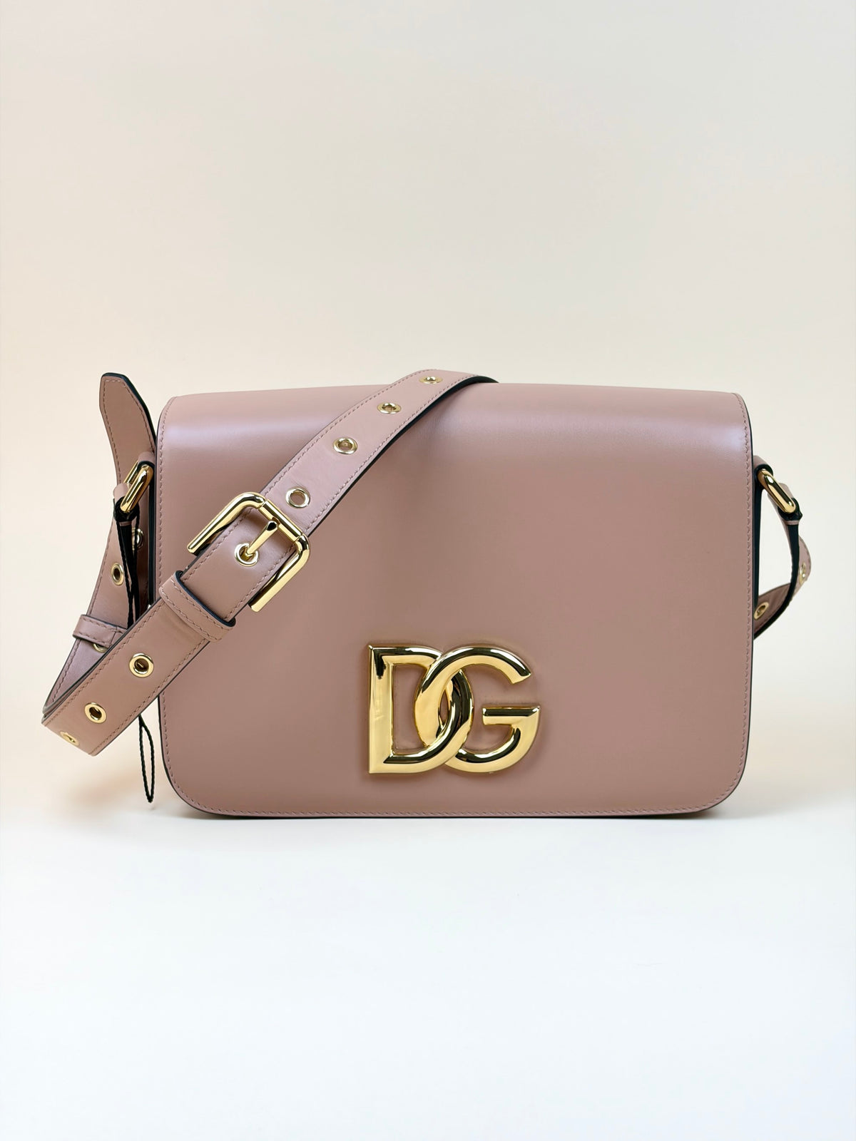 Dolce & Gabbana nude calfskin leather 3.5