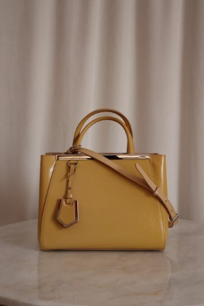 Fendi Yellow 2 Jours Petit Tote Bag-handbag-Fendi-The Closet Egypt