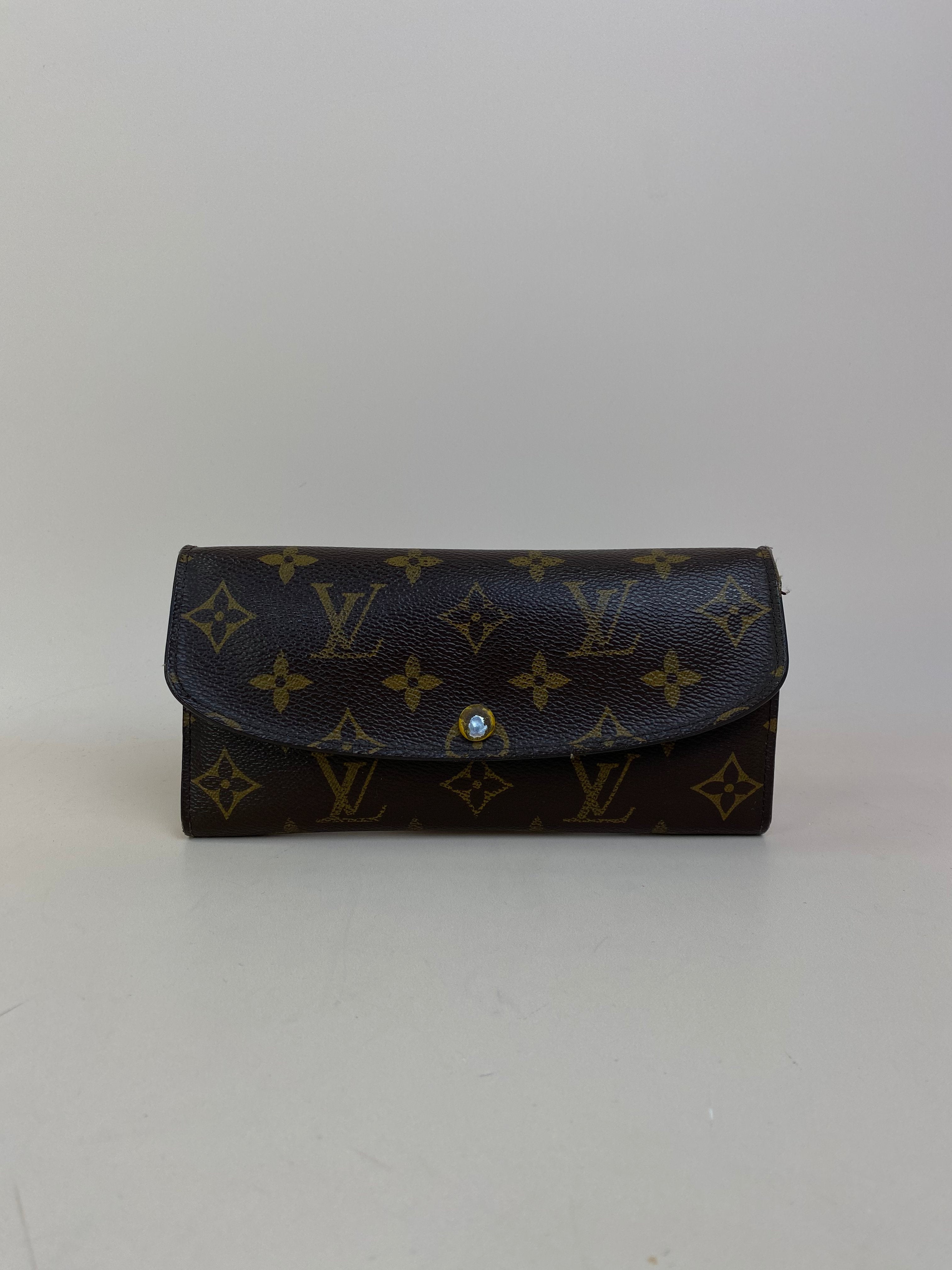 Louis Vuitton Brown Monogram Emilie Flap Wallet