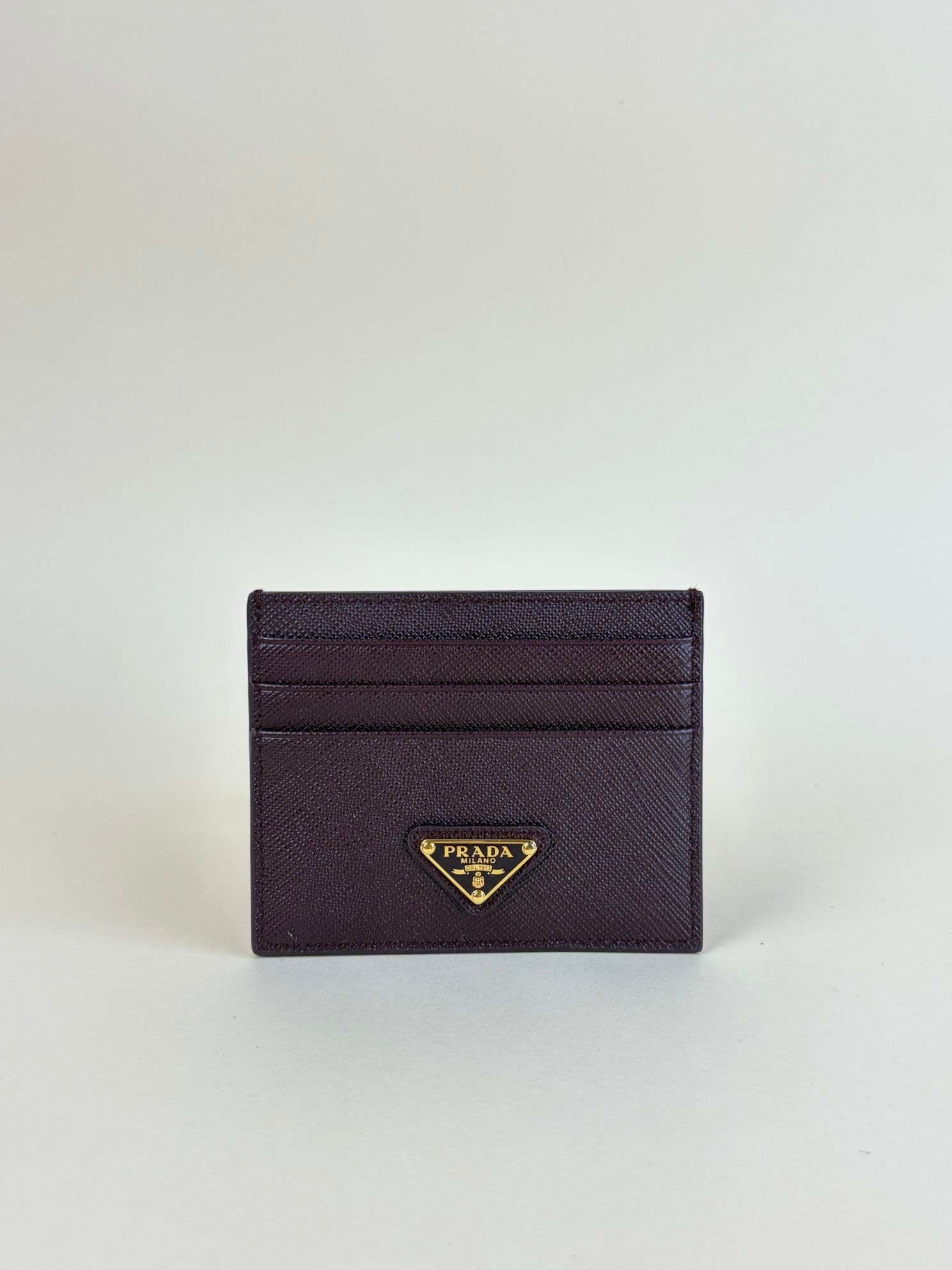 Prada Burgundy Card Holder