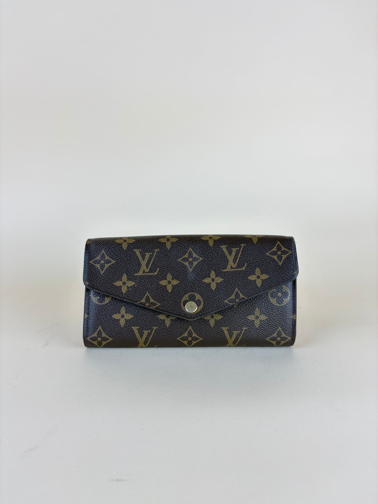 Louis Vuitton Monogram Sarah Flap Long Wallet