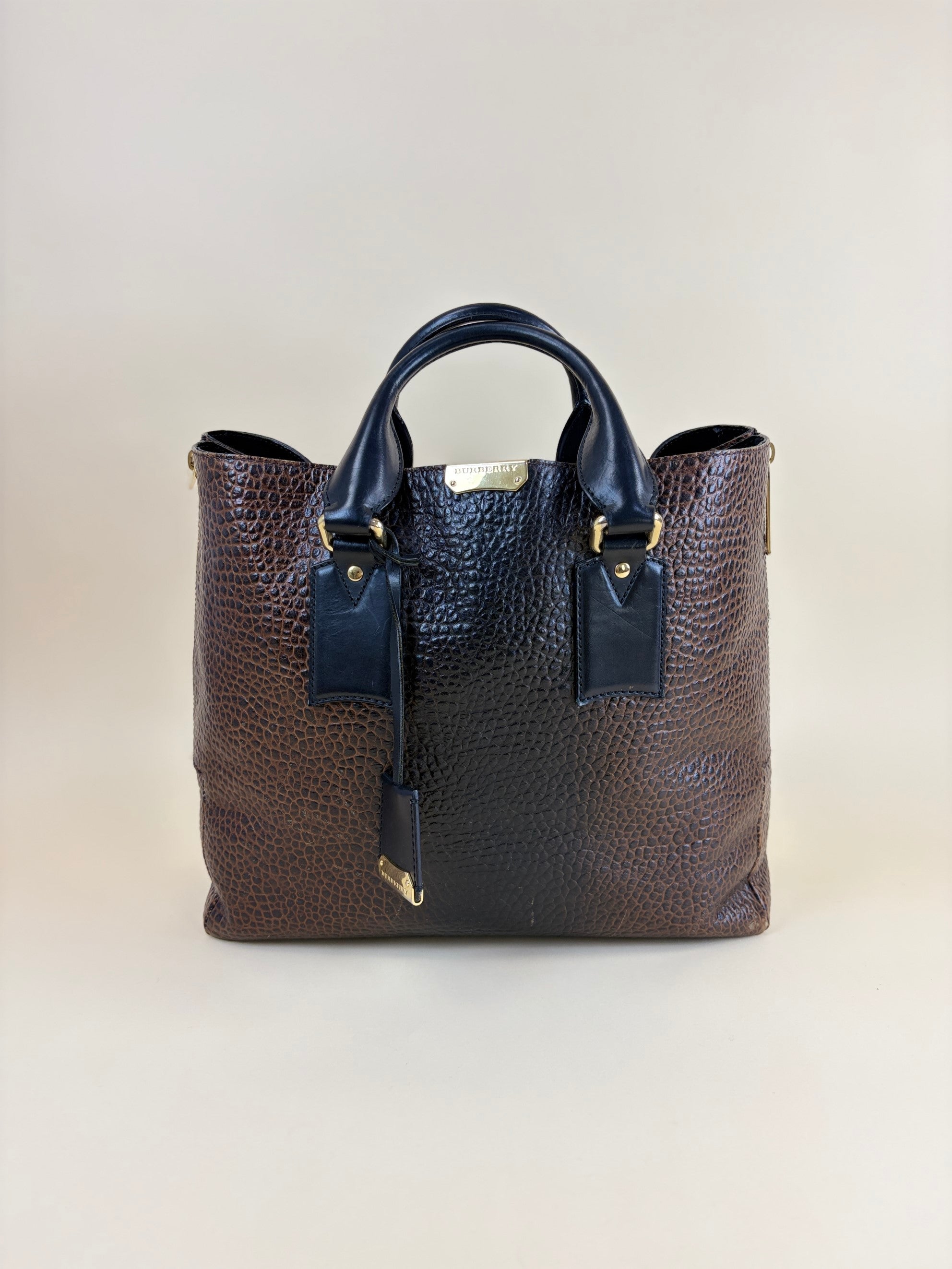 Burberry Brown Large Callaghan Tote Bag