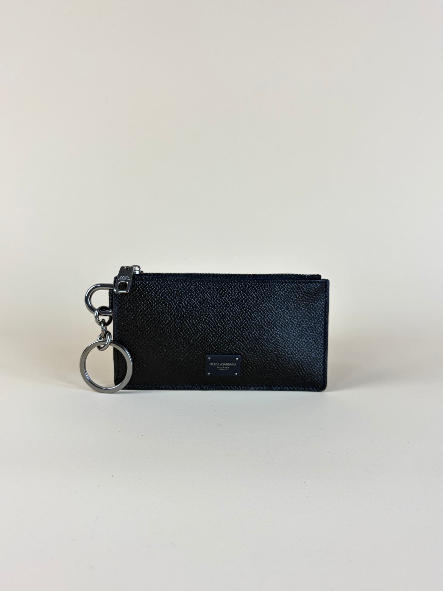 Dolce & Gabbana Black Zipped Card Holder