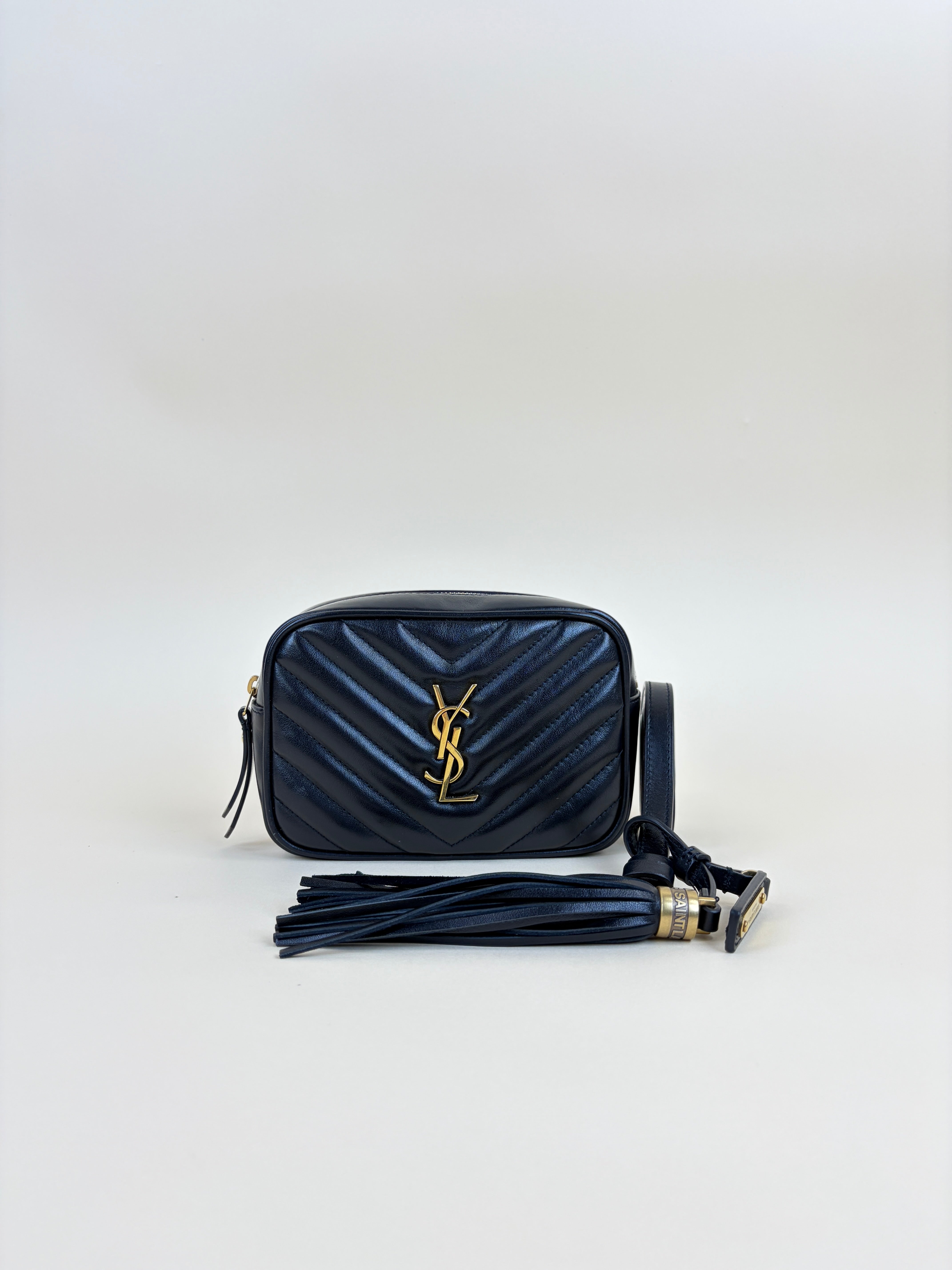 YSL Black quilted Lou Belt Bag