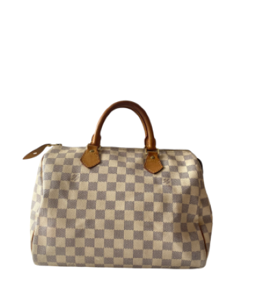 Louis Vuitton Damier Azur Speedy 30 Bag-handbag-Louis Vuitton-The Closet Egypt