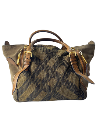 Burberry Brown Canvas and Leather Tote Bag-handbag-Burberry-The Closet Egypt