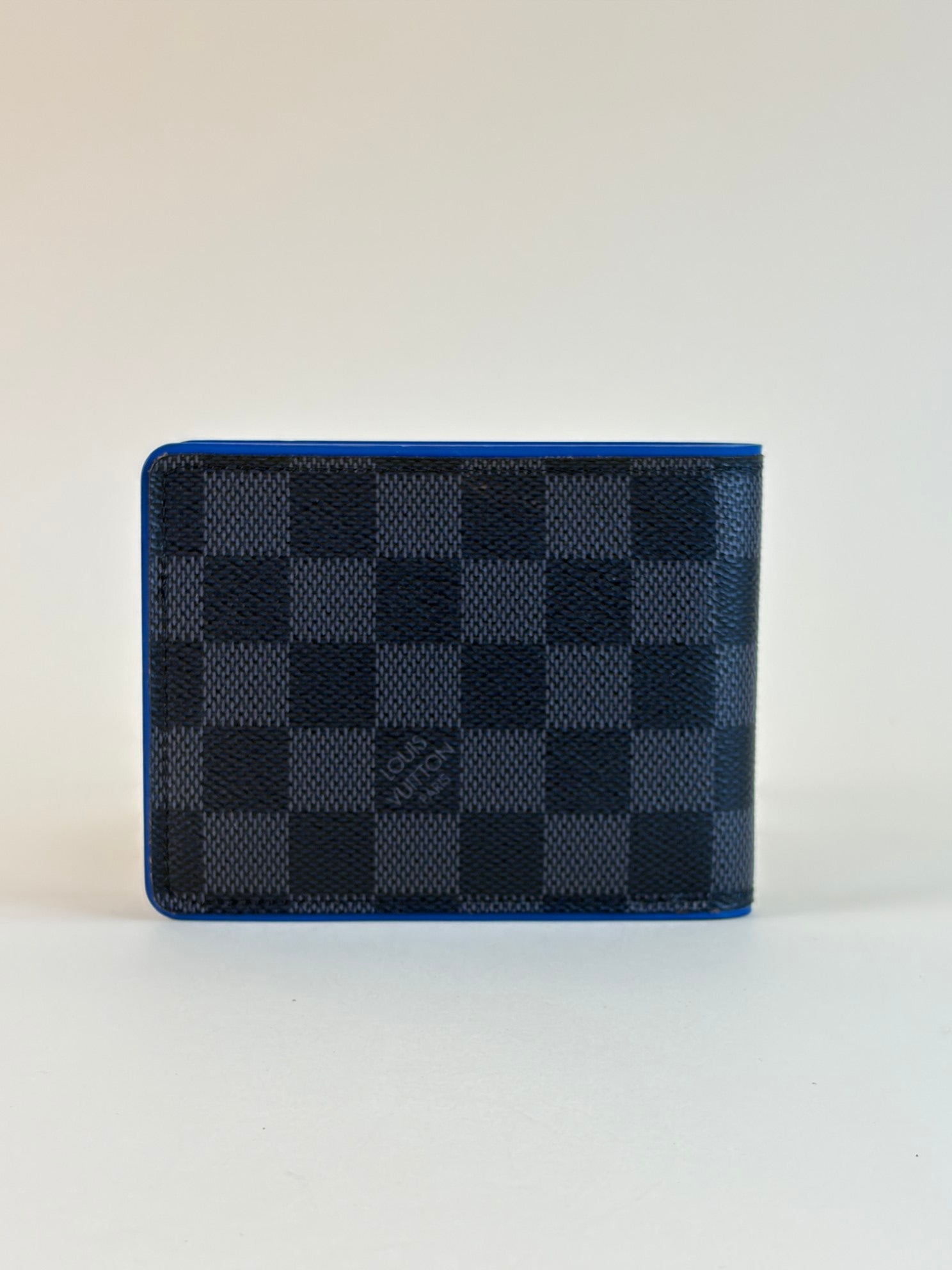 Louis Vuitton damier graphite blue multiple wallet