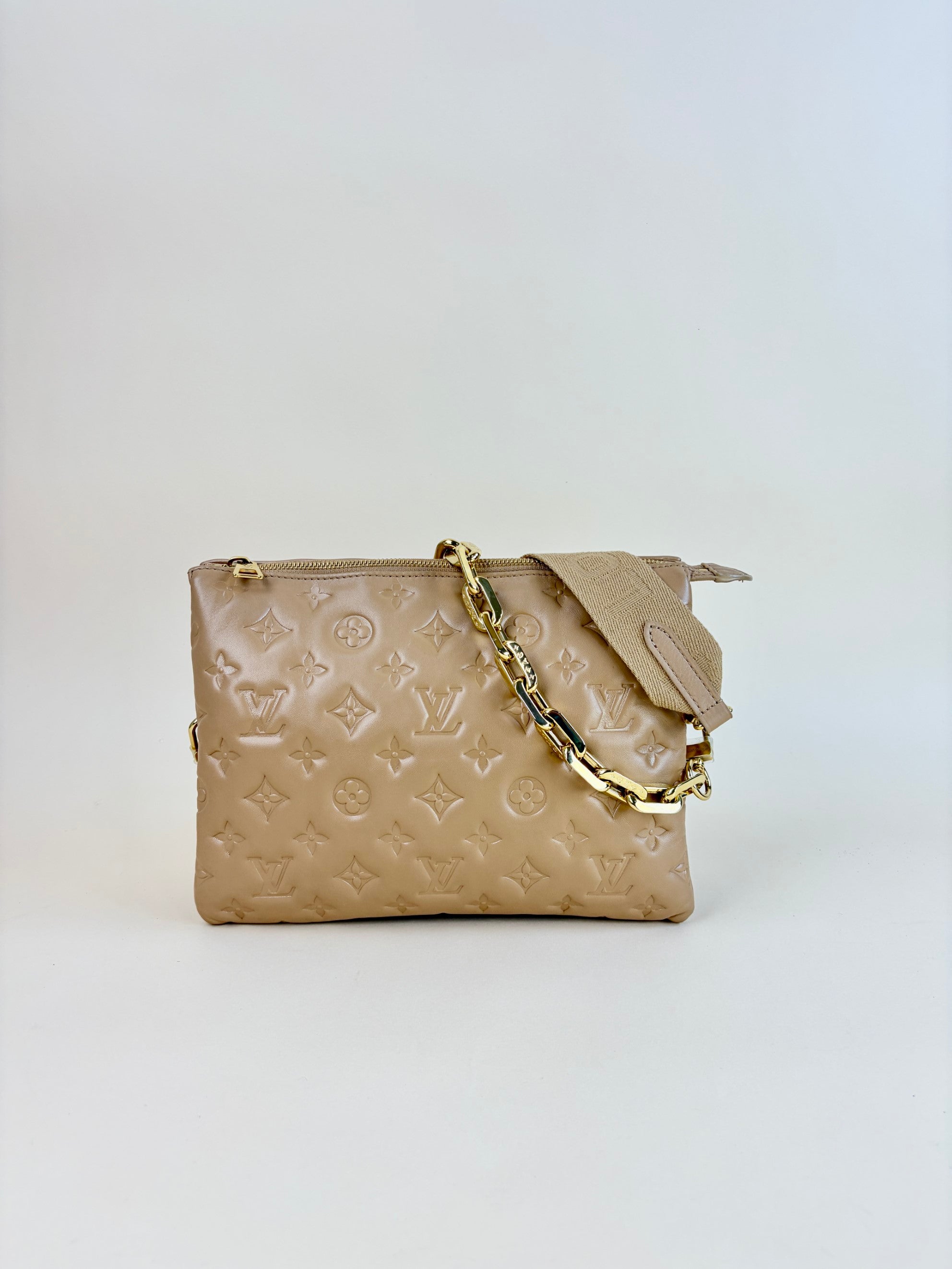 Louis Vuitton Beige Coussin PM Bag