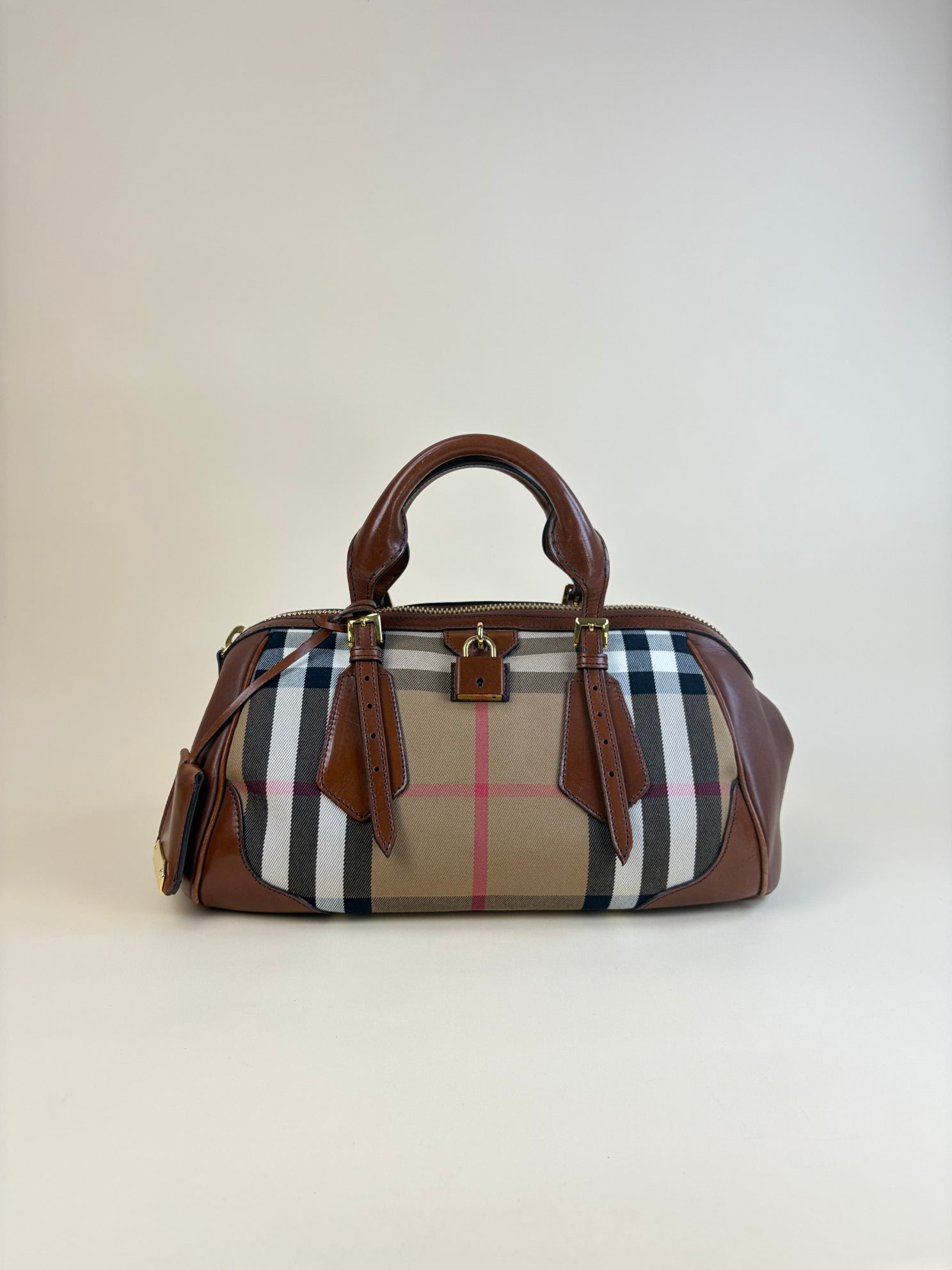 Burberry Brown House Check Blaze Bag