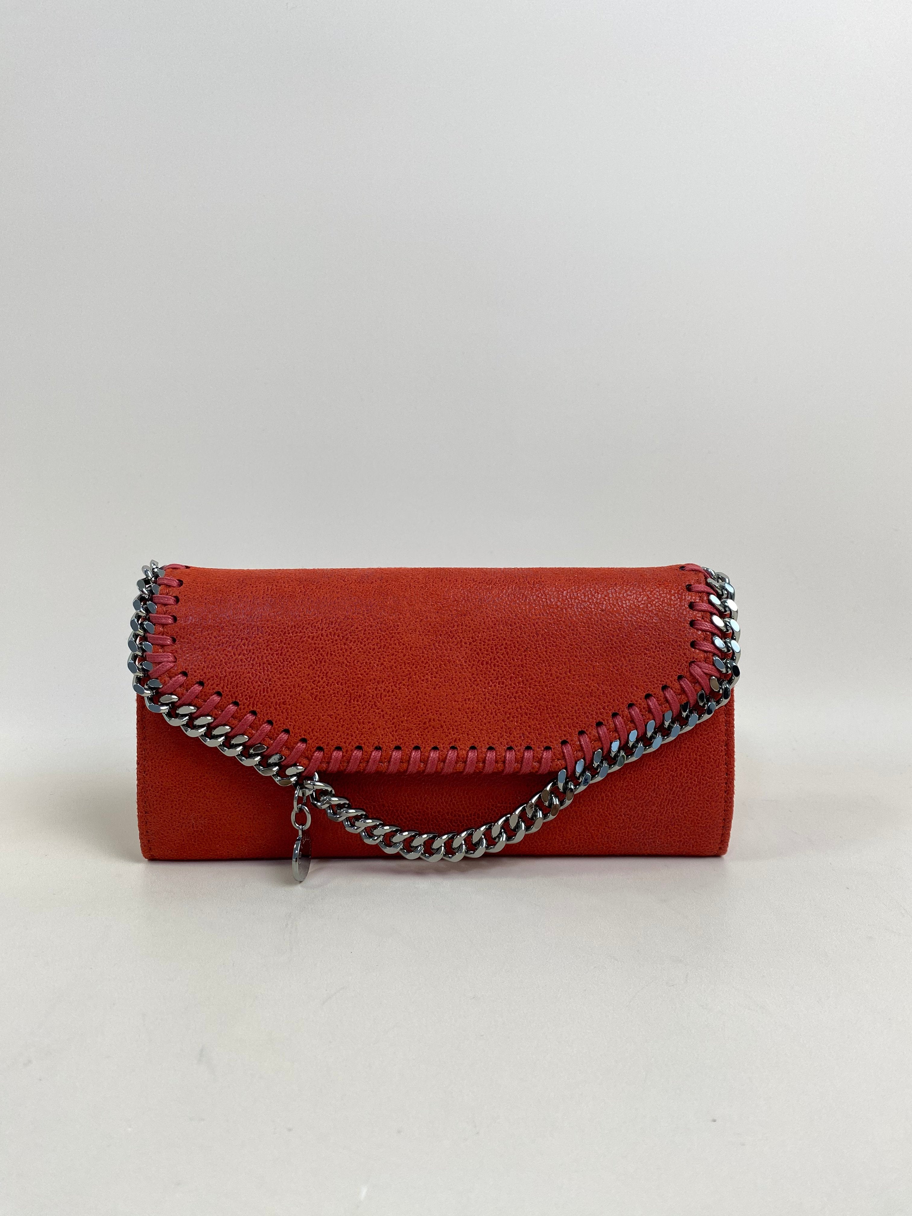 Stella Mccartney Red Falabella Long Wallet-Wallet-Stella Mccartney-The Closet Egypt