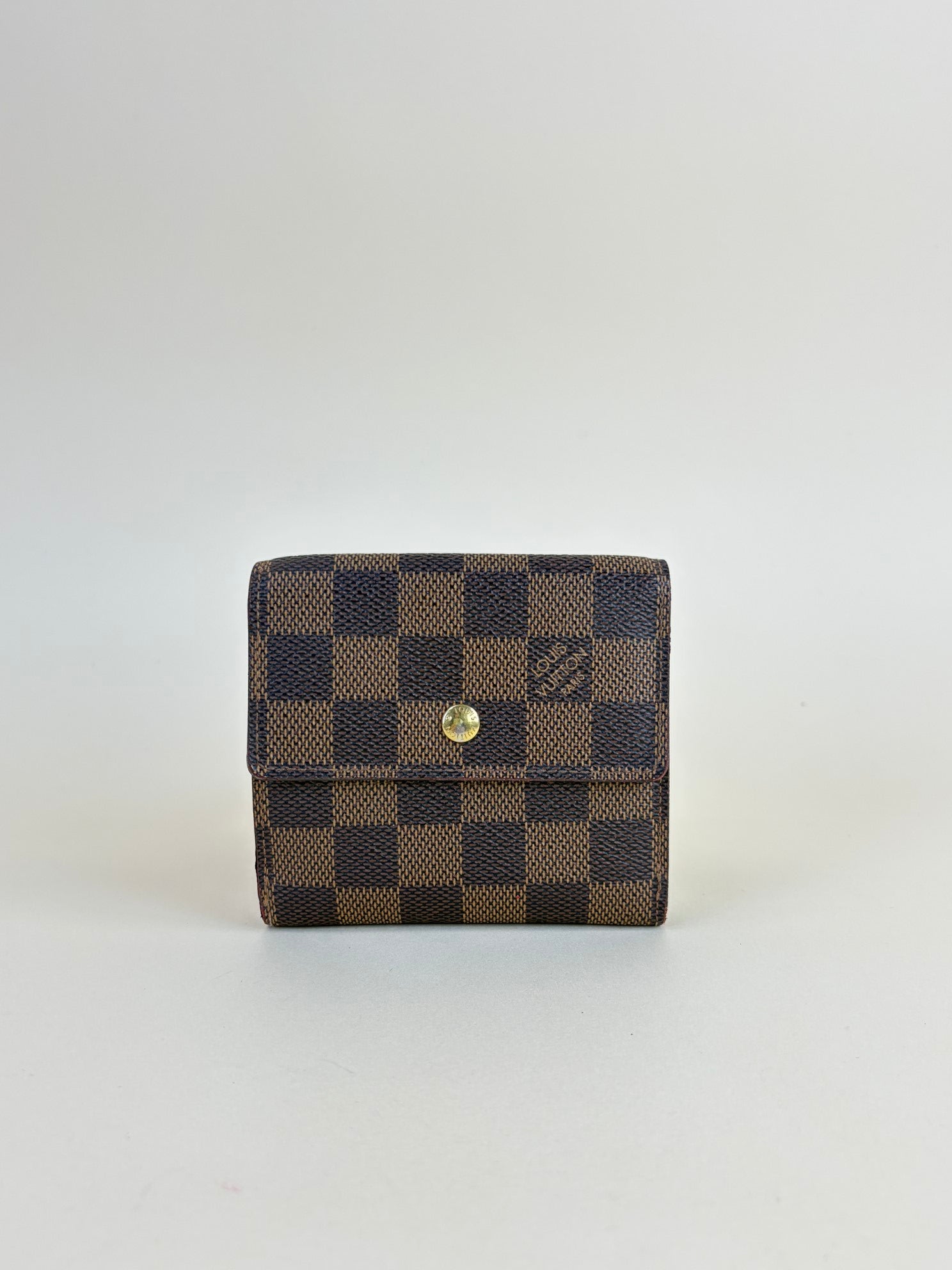 Louis Vuitton Brown Elise damper Ebene small wallet