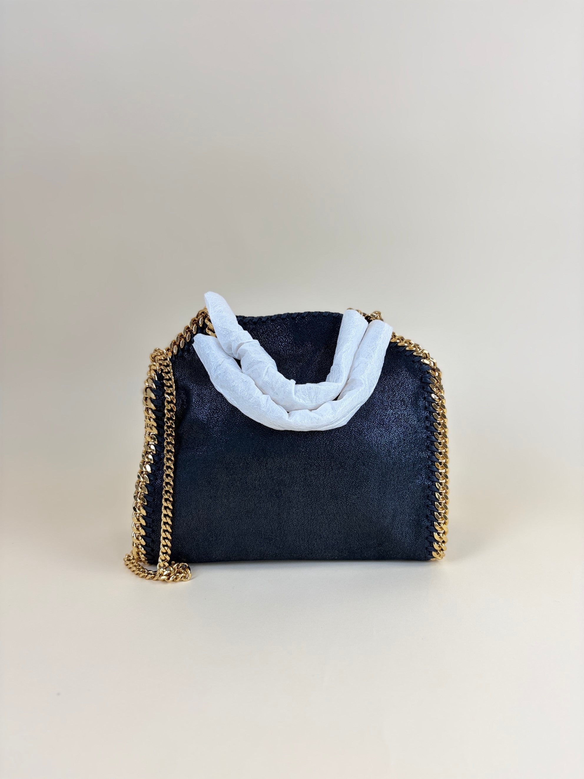 Stella Mccartney Black Falabella Mini Tote Bag