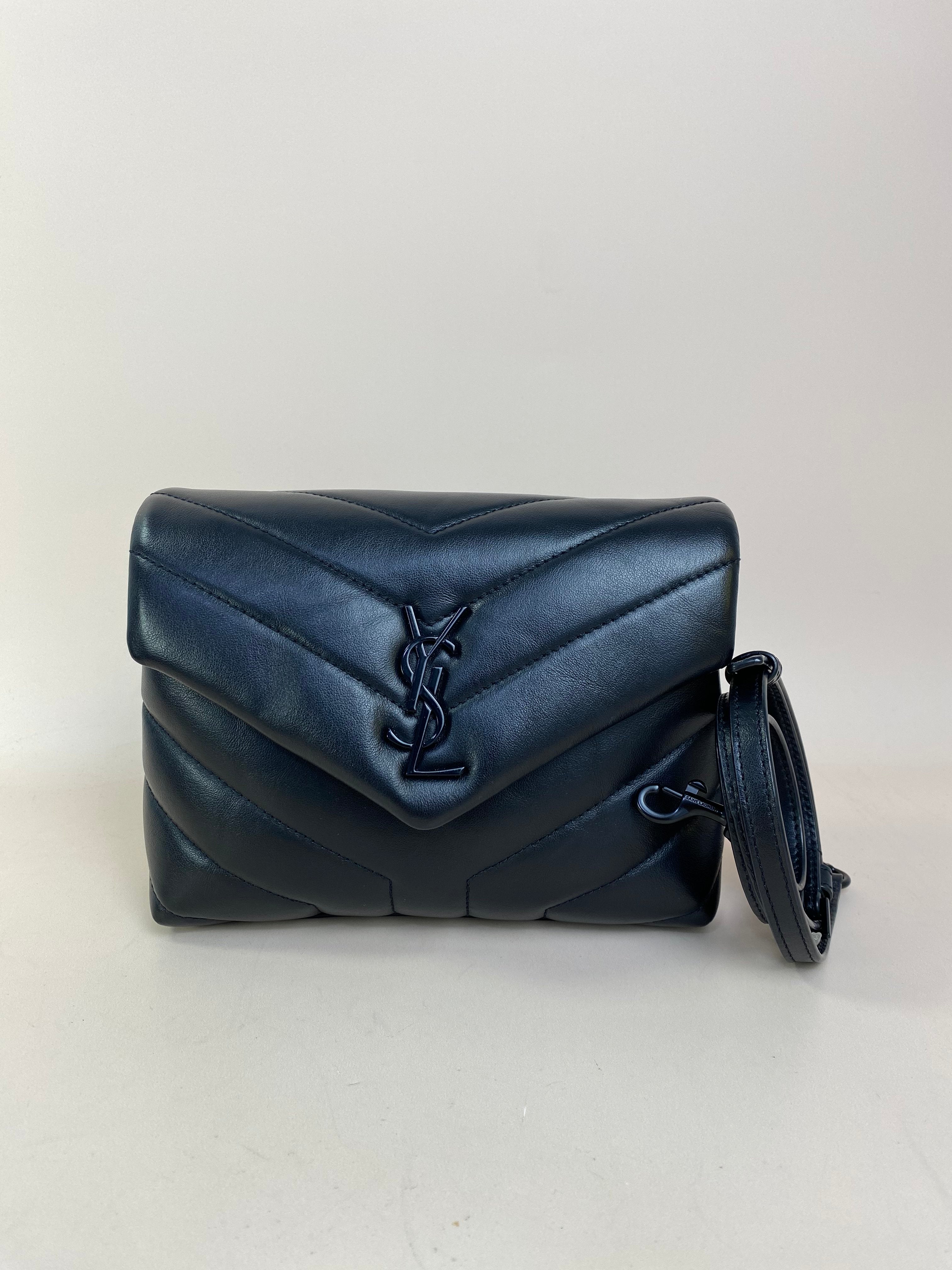 YSL Black Toy Loulou Crossbody Bag
