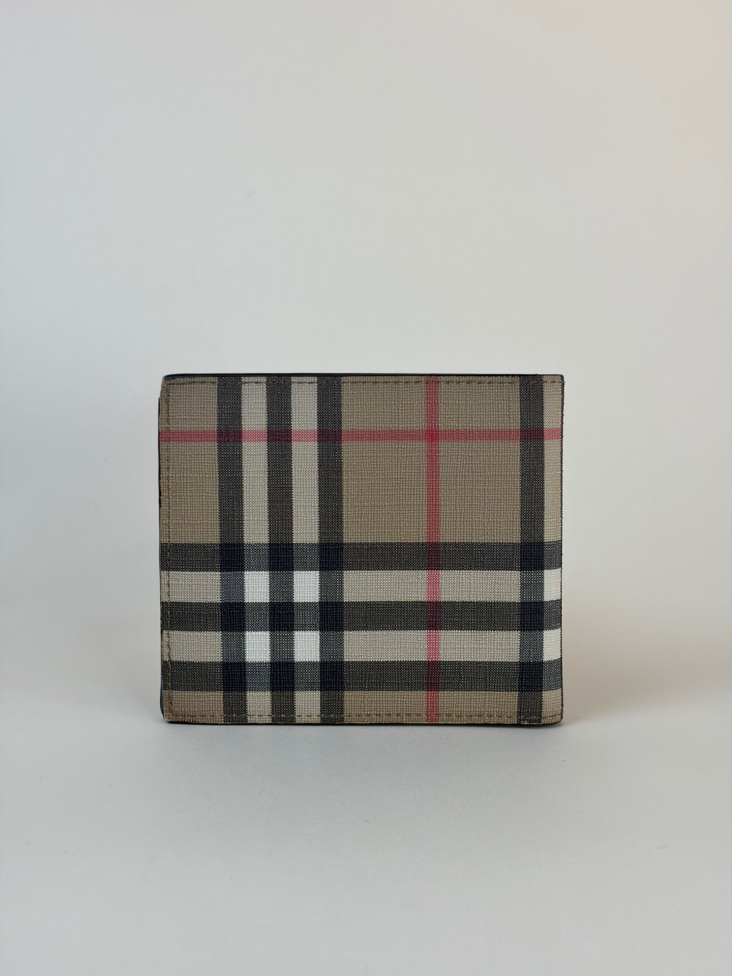 Burberry Vintage Check E-Canvas International Bi-fold Wallet