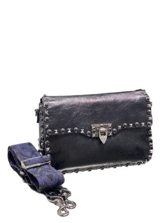 Valentino Black Rockstuds Crossbody Bag-handbag-Valentino-The Closet Egypt