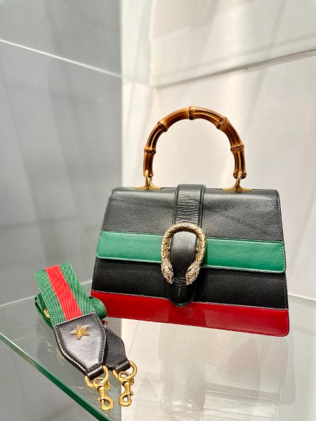 Gucci Tricolor Dionysus Bamboo Handle Bag-handbag-Gucci-The Closet Egypt