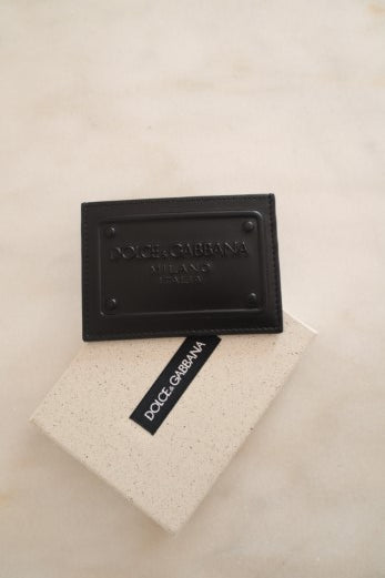 Dolce & Gabbana Black Card Holder-Card Holder-Dolce & Gabbana-The Closet Egypt