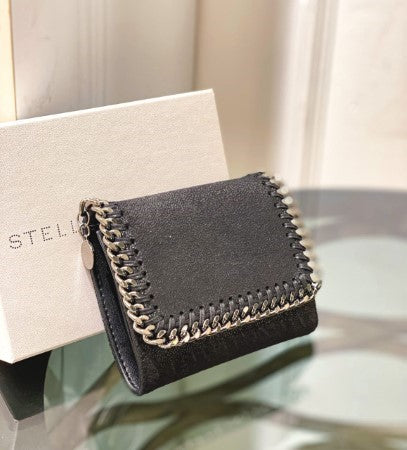 Stella Mccartney Black Compact Wallet-wallet-Stella Mccartney-The Closet Egypt