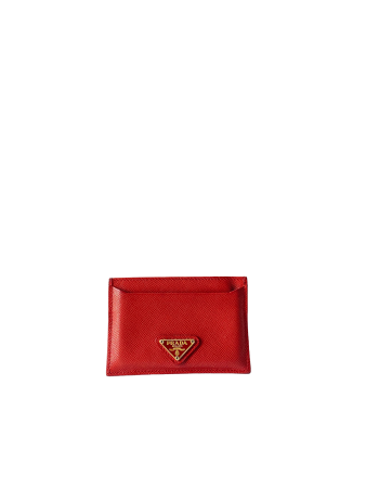 Prada Red Card Holder-Card Holder-Prada-The Closet Egypt
