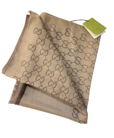 Gucci Brown GG Scarf-Scarf-Gucci-The Closet Egypt